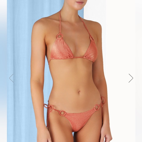 Zimmerman DEVI LUREX RING TIE BIKINI, size 0, $285 - Picture 6 of 12